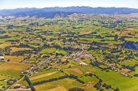 Aerial;Eketahuna;Wairarapa;agricultural;Dairy;Dairy_industry;sheep;church;museum