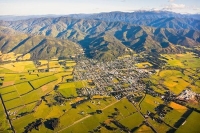 Aerial;Featherston;Wairarapa;native_forest;sheep;sheep_shearing;Tararua_Ranges;a