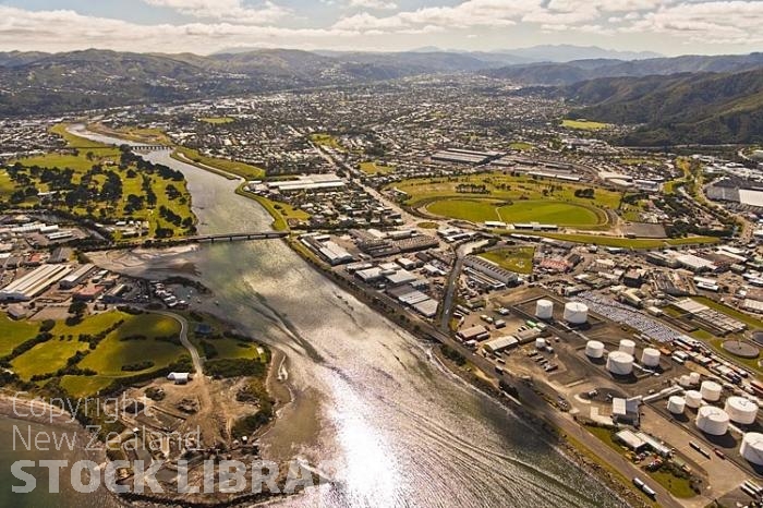 Aerial-Hutt River Mouth-Lower Hutt