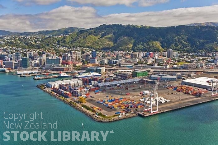 Aerial-Wellington-Wharf-Downtown;harbour;ferries