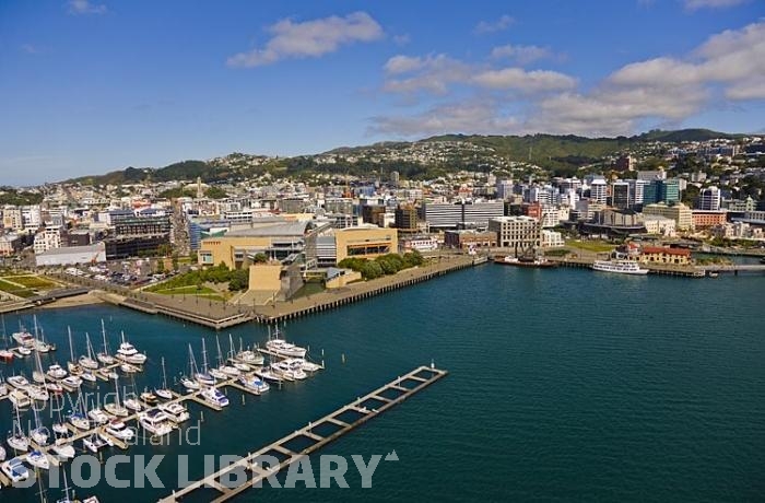 Aerial-Wellington-Oriental Bay-yacht Marina;Lambton Harbour;Te Papa