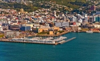 Aerial;Wellington;Beehive;parliament;down_town;highrise;airport;bays;marina;dock