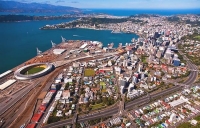 Aerial;Wellington;Beehive;parliament;down_town;highrise;airport;bays;marina;dock