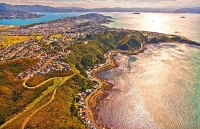 Aerial;Wellington;Beehive;parliament;down_town;highrise;airport;bays;marina;dock