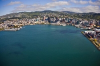 Aerial_Wellington_Wharf_Downtown;harbour;marina