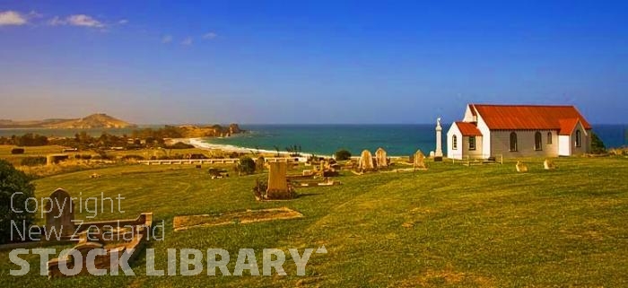 Coast;Otago;Karitane;Seacliff;golden sands;green fields;green paddocks;Rail line;state highway 1;sandy beaches;Church;Seacliff