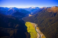 Aerial;Haast_Pass_Route;West_Coast;State_Highway_6;mountains;valleys;rivers;Maka