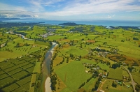 Aerial;Takaka;Golden_Bay;hills;rivers;Road;bush;native_forrest;green_fields;gree