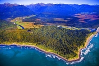 Aerial;Haast_to_Hokitika;West_Coast;mountains;valleys;river;Tasman_Sea;State_hig