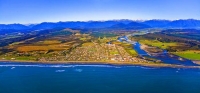 Aerial;Hokitika;West_Coast;State_Highway_6;mountains;valleys;Hokitika_river;Tasm