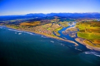 Aerial;Hokitika;West_Coast;State_Highway_6;mountains;valleys;Hokitika_river;Tasm