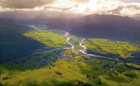 Aerial;Murchison;Buller_Region;mountains;hills;rivers;Road;bush;native_forrest;s