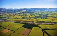 Aerial;Oxford;Canterbury;mountains;hills;Canterbury_Plain;North_Canterbury;green