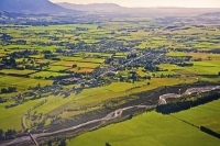 Aerial;Oxford;Canterbury;mountains;hills;Canterbury_Plain;North_Canterbury;green