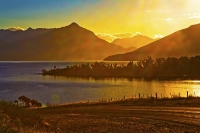 Lake_Te_Anau;Fiordland;mountains;hills;rivers;Road;State_Highway_94;bush;native_