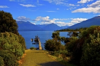 Lake_Te_Anau;Fiordland;mountains;hills;rivers;Road;State_Highway_94;bush;native_