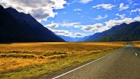 Road_to_Milford_Sound;Fiordland;mountains;hills;rivers;Road;State_Highway_94;bus