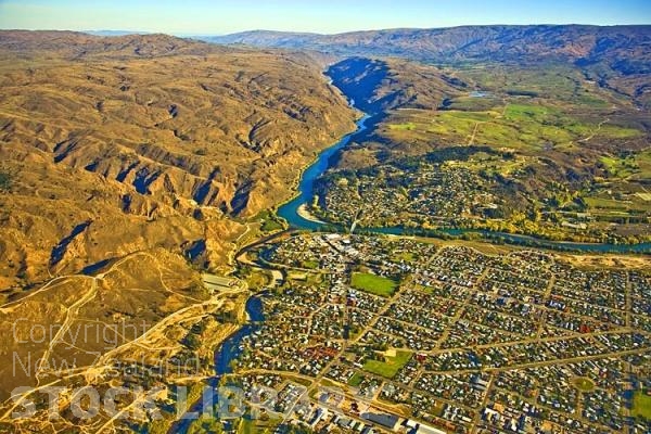 Aerial;Alexandra;Clyde;Otago;Clutha River;Clutha River