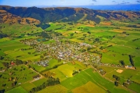 Aerial;Tapanui;Otago;Blue_Mountains;sheep_farming;sheep_country;sheep;golf;golf_