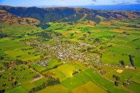 Aerial;Tapanui;Otago;sheep;sheep_country;sheep_farming;Blue_Mountains;golf;golf_