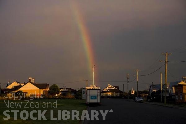 Bluff;Southland;Coach;end of the Rainbow;dark sky;Rainbow