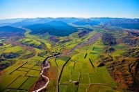 Aerial;Gore_to_Te_Anau;Southland;mountains;hills;rivers;Road;bush;native_forrest