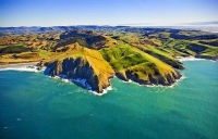 Aerial;The_Catlins;Southland;hills;rivers;Road;bush;native_forrest;green_fields;