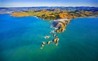 Aerial;The_Catlins;Southland;hills;rivers;Road;bush;native_forrest;green_fields;