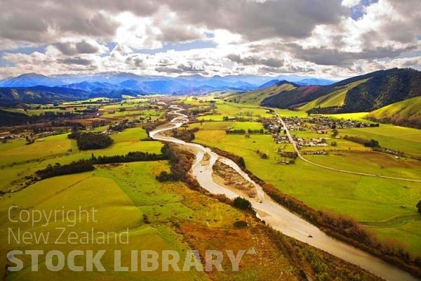 Aerial;Motueka;Moutere;Mapua;Tasman Bay;sheep;mountains;paddocks;Motuaka river valley;Tapawera;Motueka River