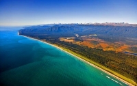 Aerial;Haast_to_Hokitika;West_Coast;mountains;valleys;river;Tasman_Sea;State_hig