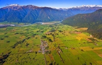 Aerial;Haast_to_Hokitika;West_Coast;mountains;valleys;river;Tasman_Sea;State_hig