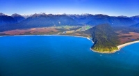 Aerial;Haast_to_Hokitika;West_Coast;mountains;valleys;river;Tasman_Sea;State_hig