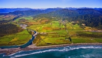 Aerial;Haast_to_Hokitika;West_Coast;mountains;valleys;river;Tasman_Sea;State_hig