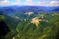 Aerial;Reefton;West_Coast;mountains;valleys;Inangahua_River;Hilltop_Disused_Coal