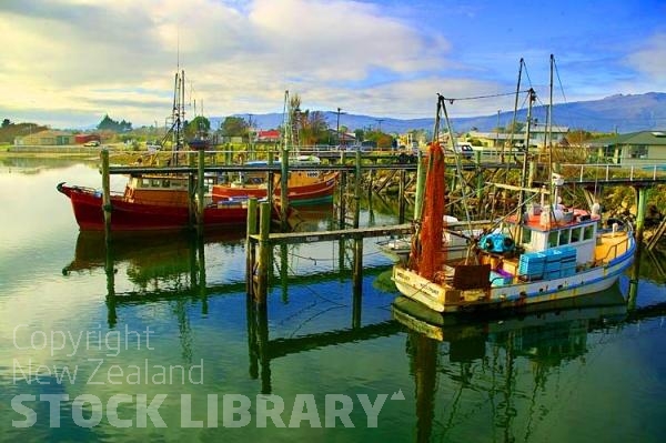 Westport;West Coast;harbour;Buller river;Tasman Sea;fishing port;Fishing boats;harbour