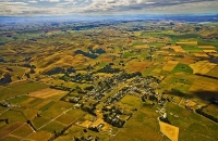 Aerial;Otane;Tararua;green_fields;paddocks;lake;Lake_Poukawa;Rail_line;state_hig