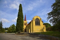 Waipawa;Tararua;church;green_fields;paddocks;Waipawa_River;river;palms;palm_tree