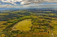 Aerial;Waipukurau;Tararua;church;green_fields;paddocks;lake;Hatuma_Lake