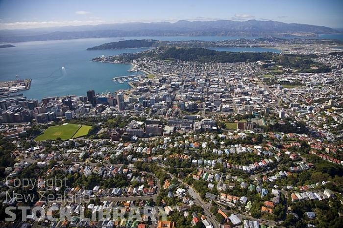 Aerial-Wellington-city looking east
