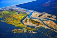 Aerial;Haast;West_Coast;State_Highway_6;mountains;valleys;Haast_river;Tasman_Sea