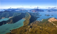 Aerial;Marlborough_Sounds;Marlborough;bush;native_forrest;hills;mountains;Elaine