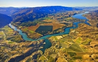 Aerial;Cromwell_Lake_Dunstan;Otago;Heritage_Museum;churches;church;Clutha_river